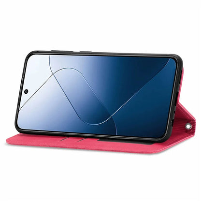 For Xiaomi 14 Phone Case Magnetic Auto Closing Shockproof Leather Stand Cover