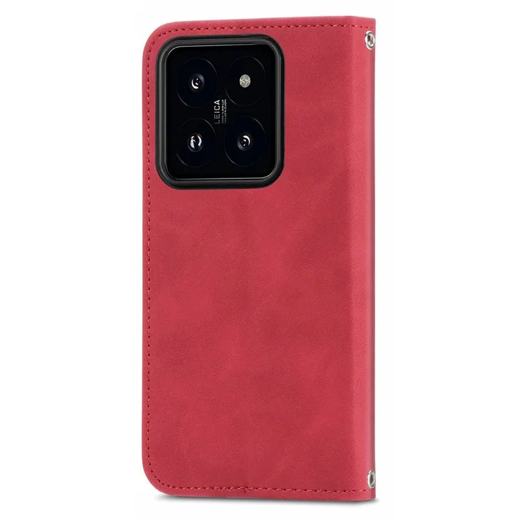 For Xiaomi 14 Phone Case Magnetic Auto Closing Shockproof Leather Stand Cover