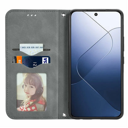 For Xiaomi 14 Phone Case Magnetic Auto Closing Shockproof Leather Stand Cover