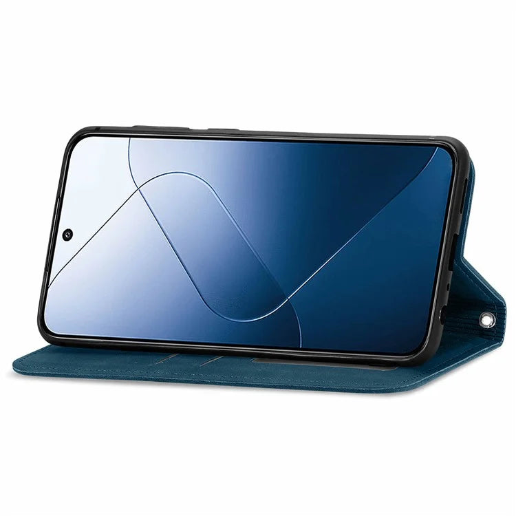 For Xiaomi 14 Phone Case Magnetic Auto Closing Shockproof Leather Stand Cover