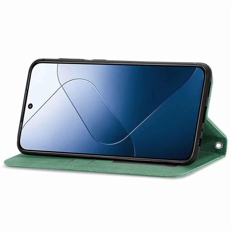 For Xiaomi 14 Phone Case Magnetic Auto Closing Shockproof Leather Stand Cover
