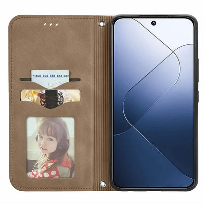 For Xiaomi 14 Phone Case Magnetic Auto Closing Shockproof Leather Stand Cover