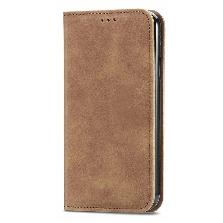 For Xiaomi 14 Pro Case Skin-Touch PU Leather Folio Flip Cover Retro Stand Phone Shell