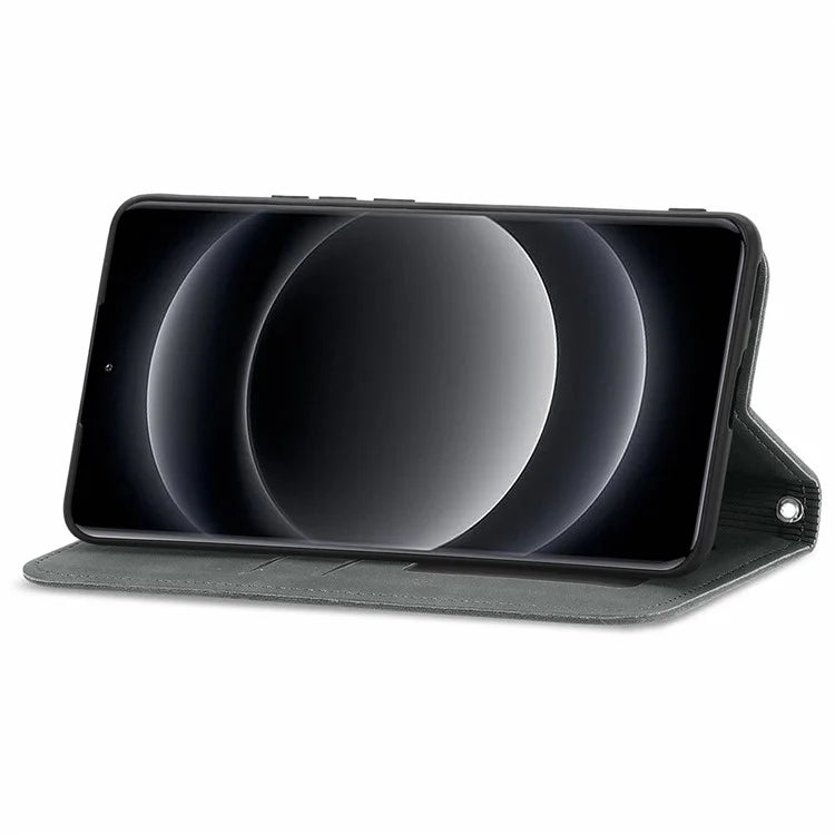 For Xiaomi 14 Ultra Magnetic Case PU Leather Skin-touch Phone Stand Cover