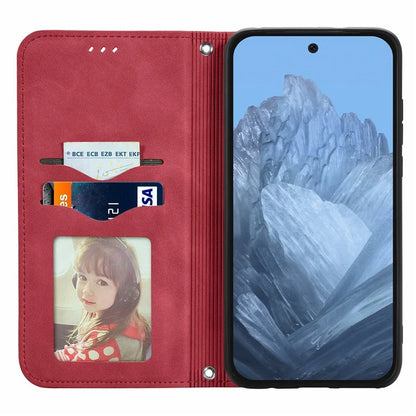 For Google Pixel 9 / Pixel 9 Pro Cell Phone Case Retro Magnetic Auto Closing Card Holder Leather Stand Cover