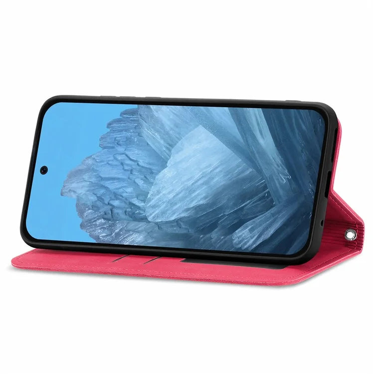For Google Pixel 9 / Pixel 9 Pro Cell Phone Case Retro Magnetic Auto Closing Card Holder Leather Stand Cover