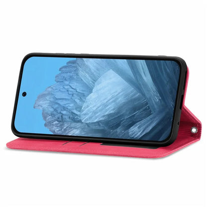 For Google Pixel 9 / Pixel 9 Pro Cell Phone Case Retro Magnetic Auto Closing Card Holder Leather Stand Cover