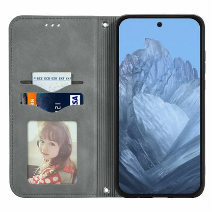 For Google Pixel 9 / Pixel 9 Pro Cell Phone Case Retro Magnetic Auto Closing Card Holder Leather Stand Cover