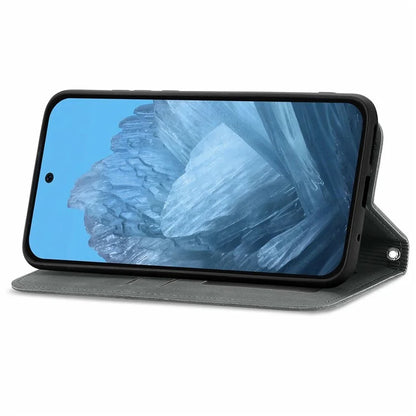 For Google Pixel 9 / Pixel 9 Pro Cell Phone Case Retro Magnetic Auto Closing Card Holder Leather Stand Cover