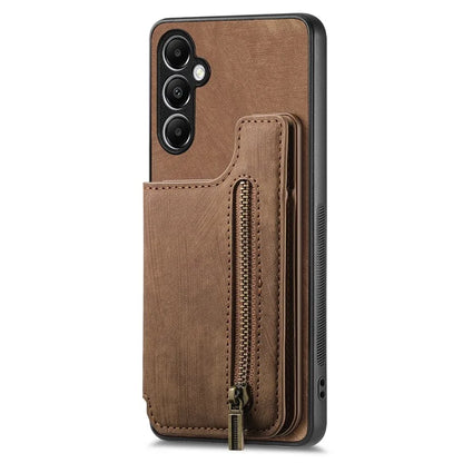 D15 For Samsung Galaxy A05s 4G Case Retro Leather+TPU Card Holder Kickstand Phone Cover