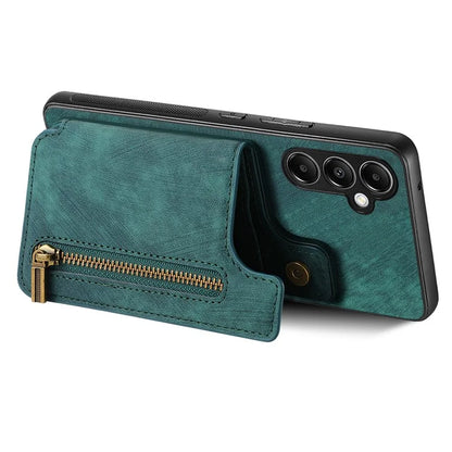D15 For Samsung Galaxy A05s 4G Case Retro Leather+TPU Card Holder Kickstand Phone Cover