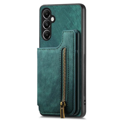D15 For Samsung Galaxy A05s 4G Case Retro Leather+TPU Card Holder Kickstand Phone Cover