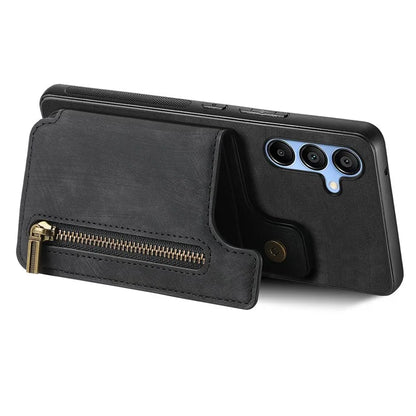 D15 For Samsung Galaxy A34 5G Case Retro PU+TPU Wallet Phone Cover with Kickstand