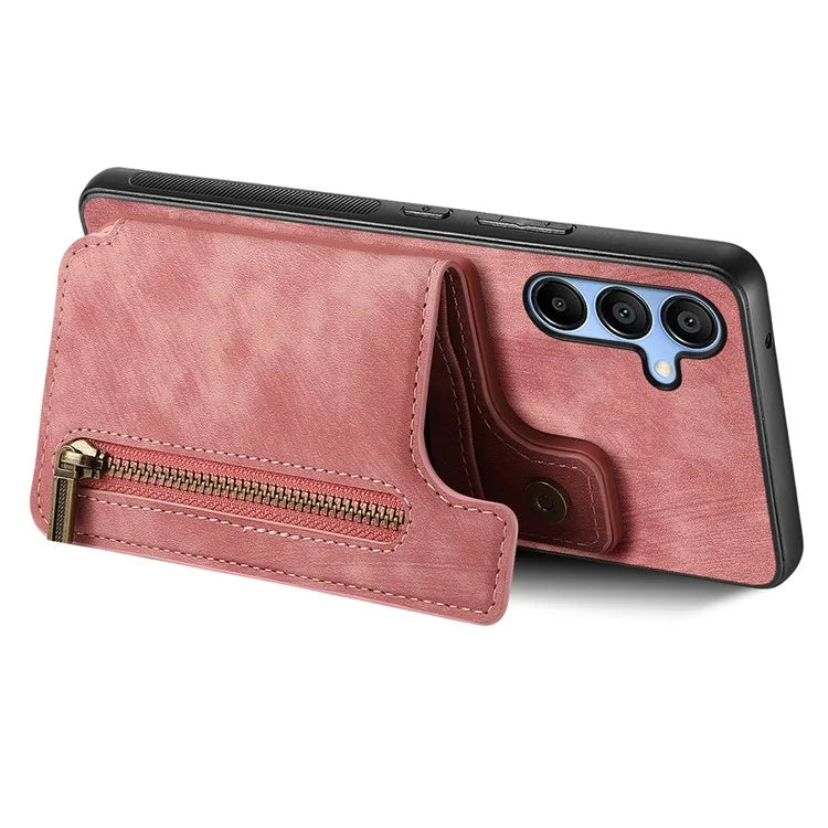 D15 For Samsung Galaxy A54 5G Wallet Case Retro Leather+TPU Card Holder Phone Cover