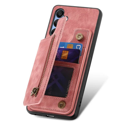 D15 For Samsung Galaxy A54 5G Wallet Case Retro Leather+TPU Card Holder Phone Cover