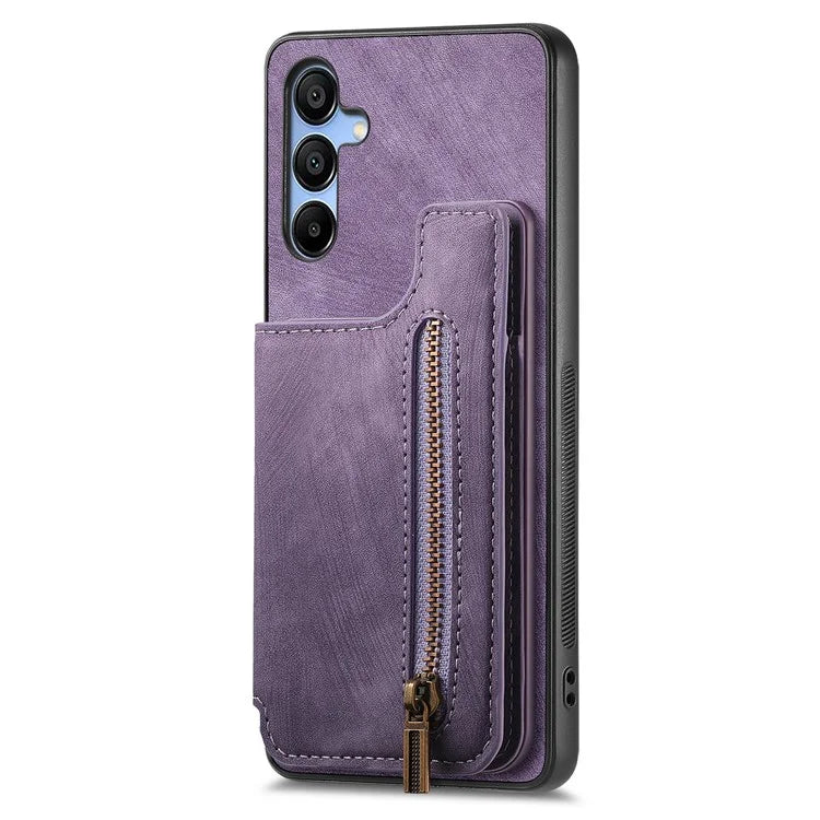D15 For Samsung Galaxy A54 5G Wallet Case Retro Leather+TPU Card Holder Phone Cover