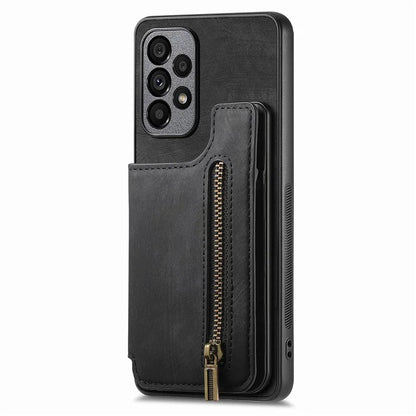 D15 For Samsung Galaxy A53 5G Wallet Case Retro PU+TPU Kickstand Phone Cover