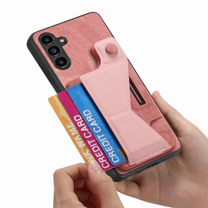 D13 For Samsung Galaxy A05s 4G Case Retro PU+TPU K-shaped Slide  Kickstand Phone Shell with Card Slot