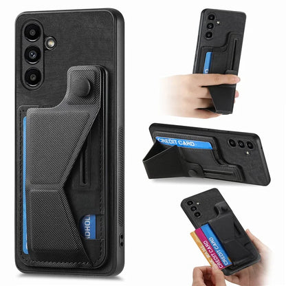 D13 For Samsung Galaxy A14 5G / A14 4G Cell Phone Cases Retro K-shaped Slide Kickstand Shell