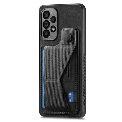 D13 For Samsung Galaxy A53 5G Case K-shaped Kickstand Leather+TPU Phone Cover