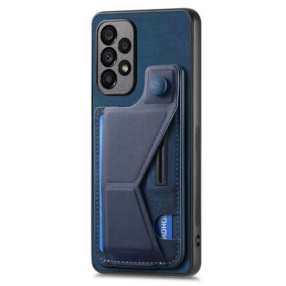 D13 For Samsung Galaxy A53 5G Case K-shaped Kickstand Leather+TPU Phone Cover