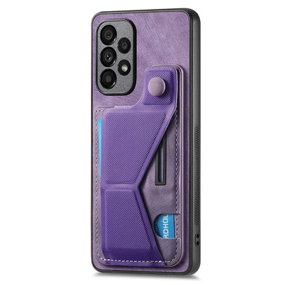 D13 For Samsung Galaxy A53 5G Case K-shaped Kickstand Leather+TPU Phone Cover