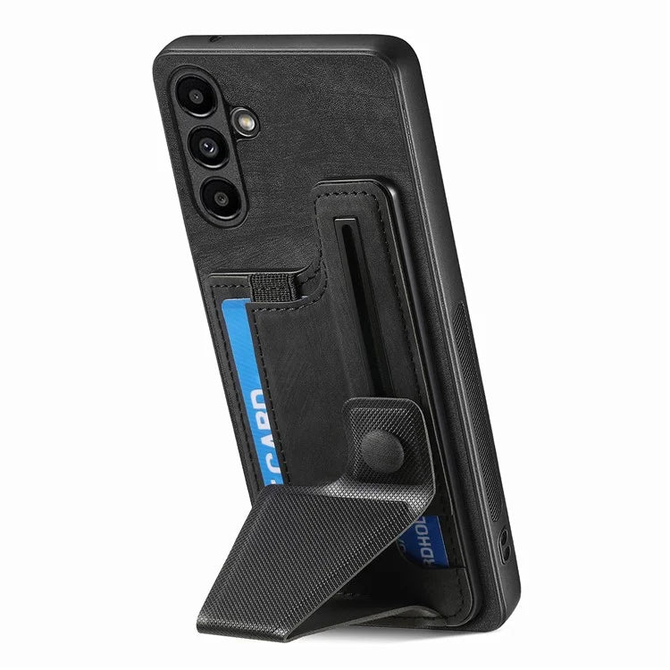 D13 For Samsung Galaxy A34 5G Case Retro Leather Card Slot Phone Shell with Kickstand