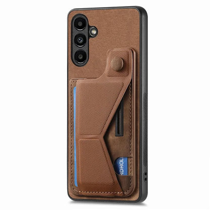 D13 For Samsung Galaxy A34 5G Case Retro Leather Card Slot Phone Shell with Kickstand