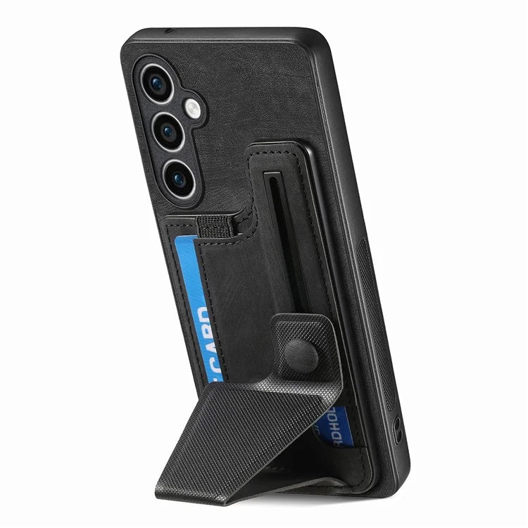 D13 For Samsung Galaxy S23 FE Case Retro Leather+TPU Back Card Holder Phone Cover