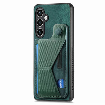 D13 For Samsung Galaxy S23 FE Case Retro Leather+TPU Back Card Holder Phone Cover