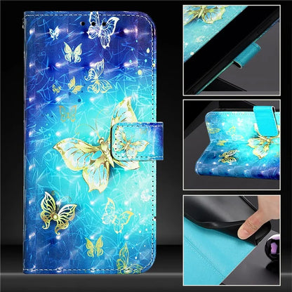 YB Pattern Printing Leather Series-2 For iPhone SE (2024) Protective Case with Hand Strap