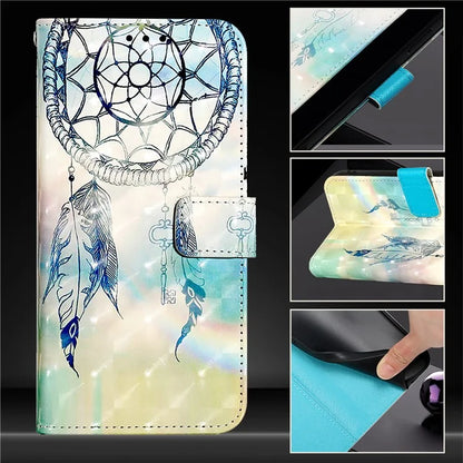 YB Pattern Printing Leather Series-2 For iPhone SE (2024) Protective Case with Hand Strap