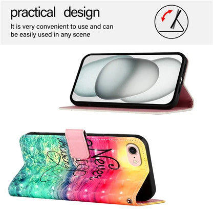 YB Pattern Printing Leather Series-2 For iPhone SE (2024) Protective Case with Hand Strap