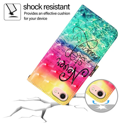 YB Pattern Printing Leather Series-2 For iPhone SE (2024) Protective Case with Hand Strap