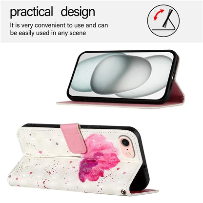 YB Pattern Printing Leather Series-2 For iPhone SE (2024) Protective Case with Hand Strap