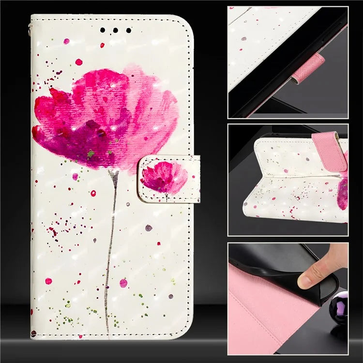 YB Pattern Printing Leather Series-2 For iPhone SE (2024) Protective Case with Hand Strap