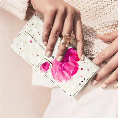 YB Pattern Printing Leather Series-2 For iPhone SE (2024) Protective Case with Hand Strap
