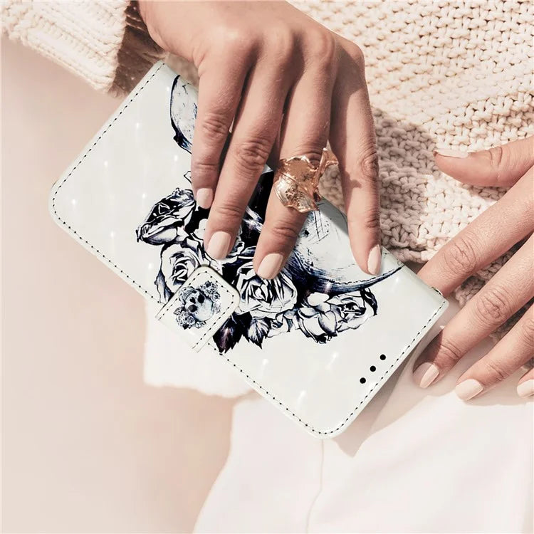 YB Pattern Printing Leather Series-2 For iPhone SE (2024) Protective Case with Hand Strap