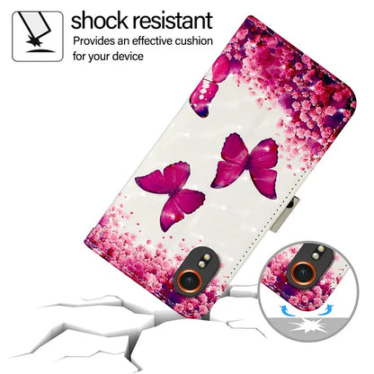 YB Pattern Printing Leather Series-2 For Samsung Galaxy Xcover7 Case Magnetic Card Slots Protective Shell