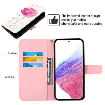 YB Pattern Printing Leather Series-2 For Samsung Galaxy Xcover7 Case Magnetic Card Slots Protective Shell