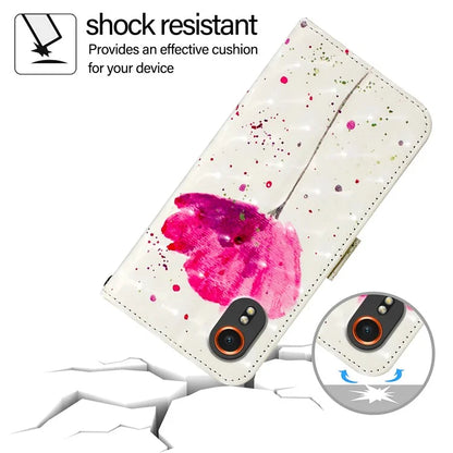 YB Pattern Printing Leather Series-2 For Samsung Galaxy Xcover7 Case Magnetic Card Slots Protective Shell