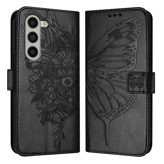 YB Imprinting Series-4 For Samsung Galaxy Z Fold6 5G Case Wallet Leather Phone Cover with Hand Strap