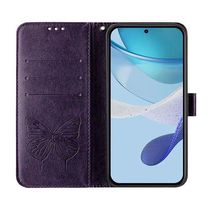 YB Imprinting Series-4 For Samsung Galaxy M55 5G / C55 5G / F55 5G Case Butterfly Flower Flip Wallet Leather Phone Cover