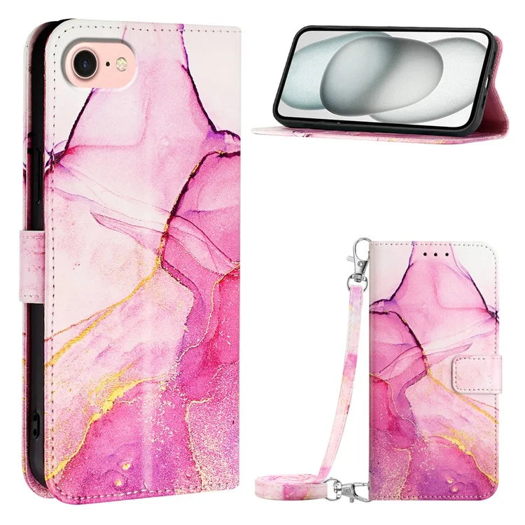 For Samsung Galaxy Z Fold6 5G Case with Strap Leather Wallet Phone Cover