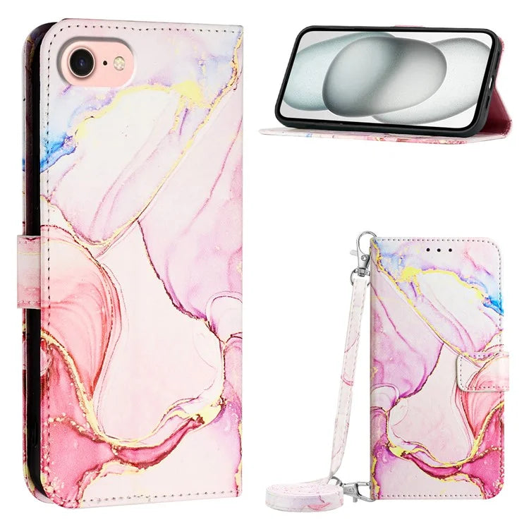 For Samsung Galaxy Z Fold6 5G Case with Strap Leather Wallet Phone Cover