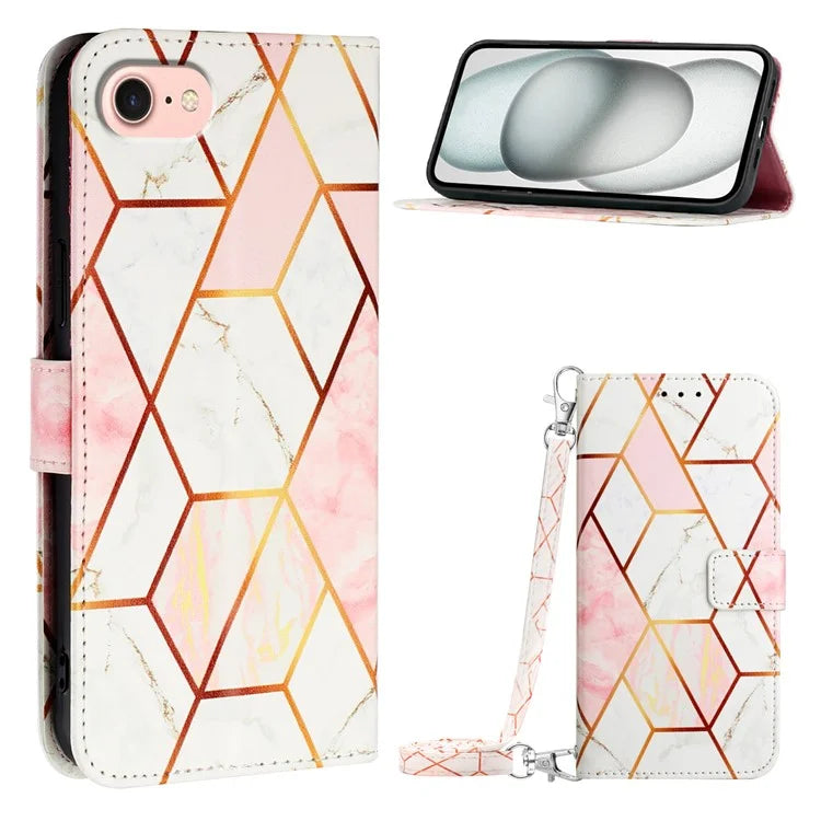 For Samsung Galaxy Z Fold6 5G Case with Strap Leather Wallet Phone Cover