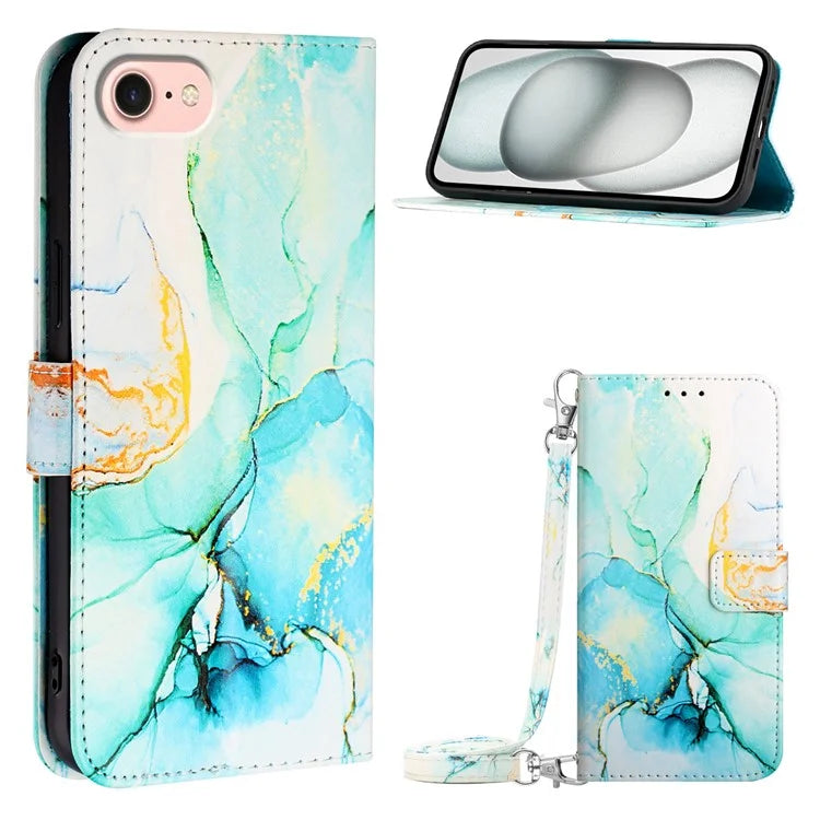 For Samsung Galaxy Z Fold6 5G Case with Strap Leather Wallet Phone Cover