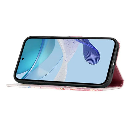 YB Pattern Printing Leather Series-6 For Realme 12 5G Magnetic Phone Case Wallet Cover with Shoulder Strap