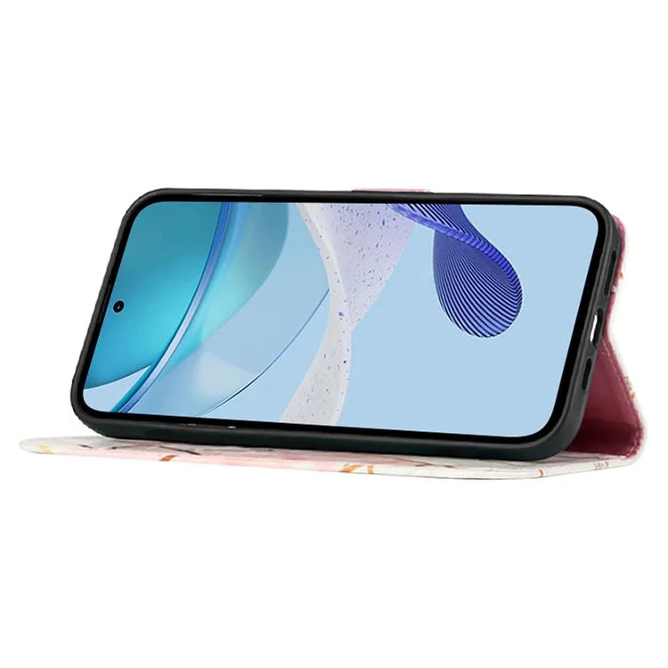 YB Pattern Printing Leather Series-6 For Realme 12 5G Magnetic Phone Case Wallet Cover with Shoulder Strap