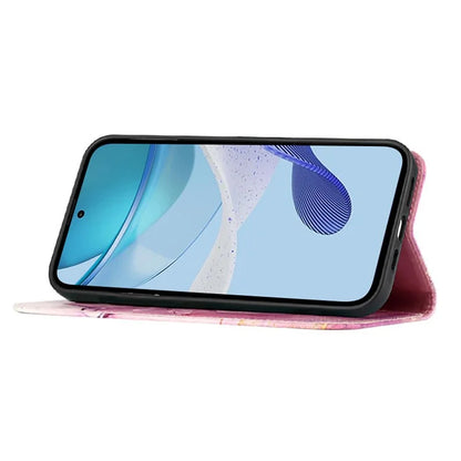 YB Pattern Printing Leather Series-5 For Realme 12 5G Case Marble Pattern Leather Phone Cover